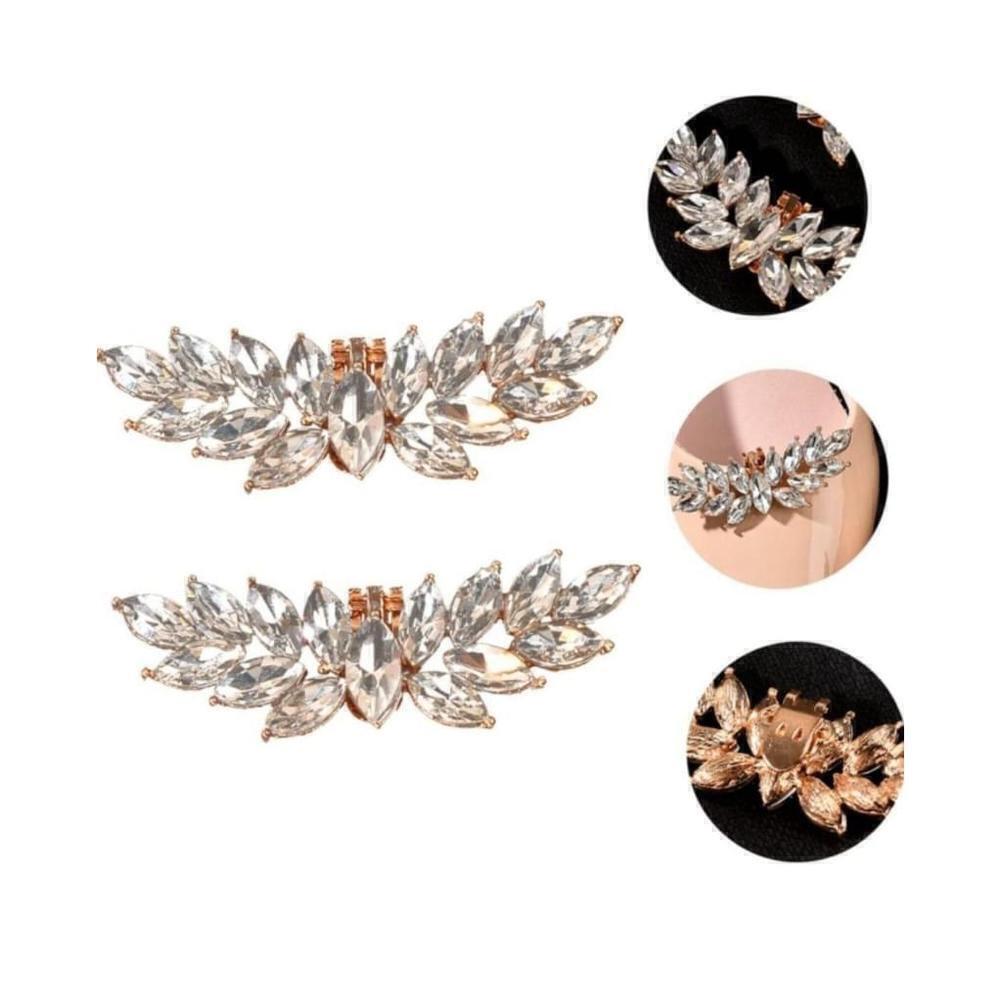 Detachable Shoe Accessory Clips In Gold - Picture 7 of 10
